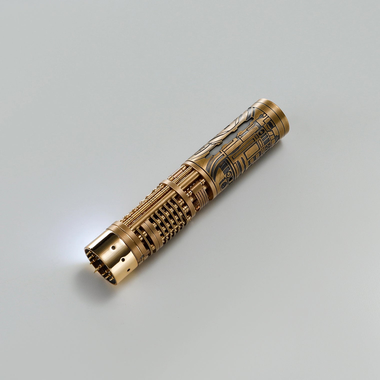 Collectable Full-Copper Replacement Saber Core with Spinning Crystal Chamber