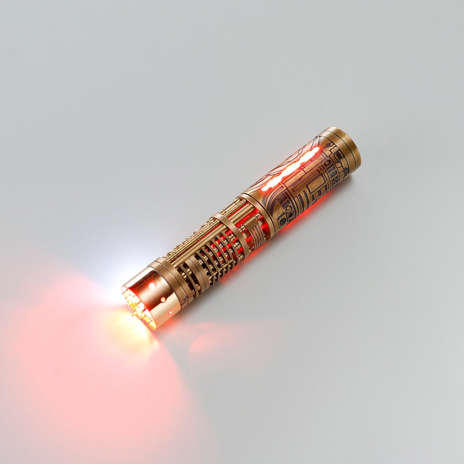 Collectable Full-Copper Replacement Saber Core with Spinning Crystal Chamber