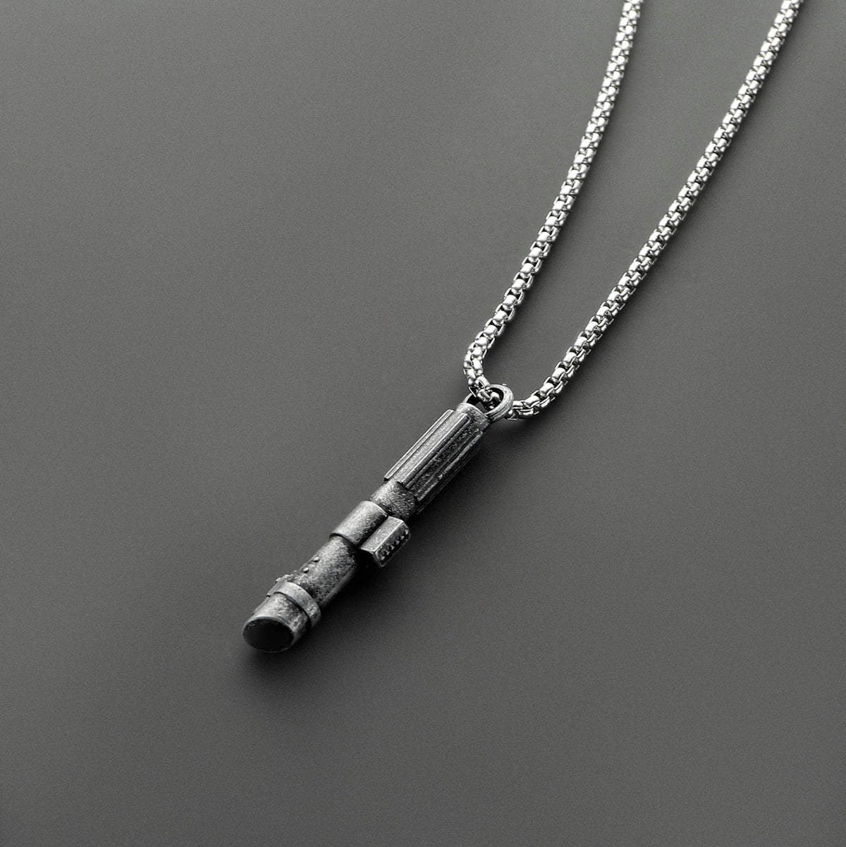 Anakin Skywalker (Episode II) inspired miniature saber hilt necklace with chain