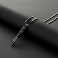 Anakin Skywalker (Episode III) inspired miniature saber hilt necklace with chain
