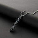 Darksaber inspired miniature saber hilt necklace
