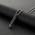 Darth Vader inspired miniature saber hilt necklace with chain
