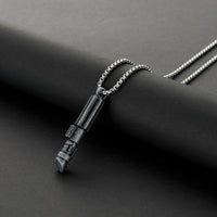 Darth Vader inspired miniature saber hilt necklace with chain