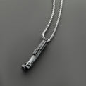 Graflex (Luke / Rey) inspired miniature saber hilt necklace with chain