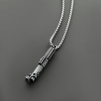 Graflex (Luke / Rey) inspired miniature saber hilt necklace with chain