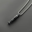 Luke Skywalker (Episode VI) inspired miniature saber hilt necklace with chain