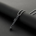 Obi-Wan Kenobi inspired miniature saber hilt necklace with chain