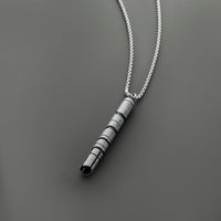 Qimir (The Stranger) inspired miniature saber hilt necklace with chain