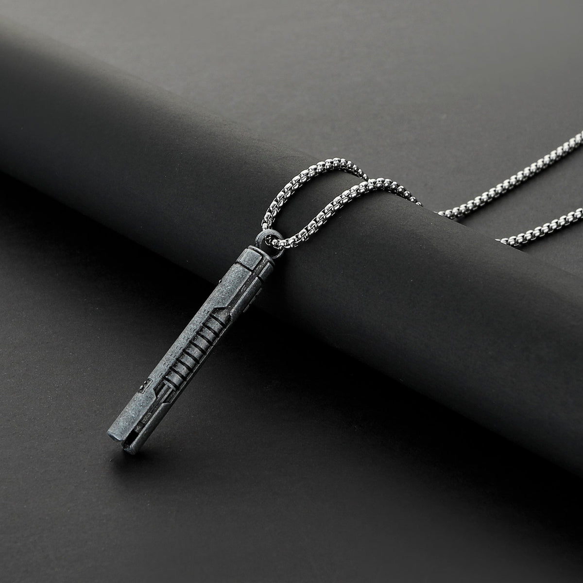 Master Sol inspired miniature saber hilt necklace with chain