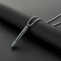 Master Sol inspired miniature saber hilt necklace with chain